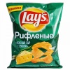 Чипсы "Лейс" Нежный сыр с луком 150гр